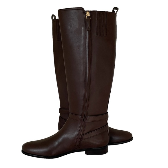 Lauren Ralph Lauren Brown Riding Boots, NWOT - Size 10 - Picture 2 of 5